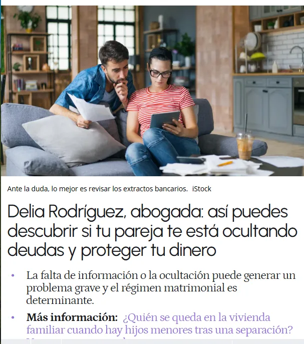 pareja oculta deudas